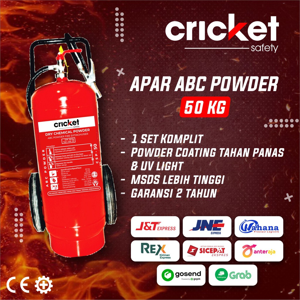 Jual APAR 50 KG CRICKET SAFETY/ APAR ABC POWDER 50 KG/ APAB 50 KG ...