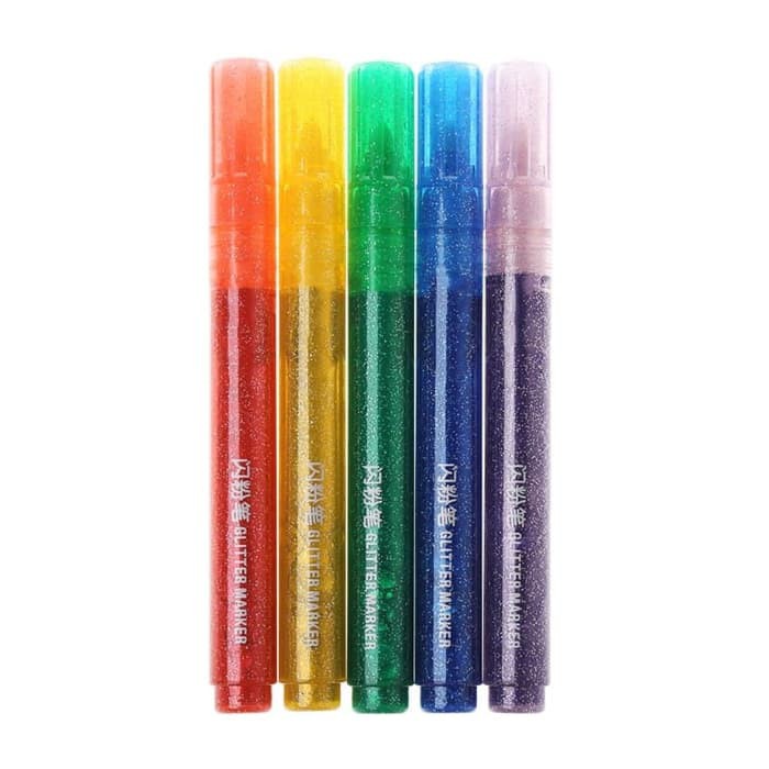 Glitter Marker Pen (5pcs)