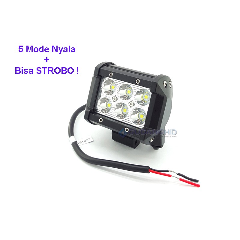 Jual Lampu Tembak Sorot Led Cree W Mata Led Spotlight Work Light Strobo Shopee Indonesia