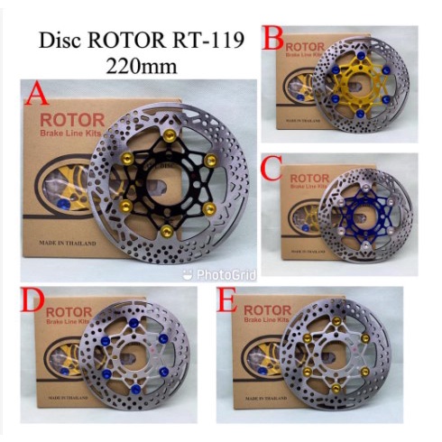 Disc Rotor 3D Star 220mm Floting CNC Rotor Front Disc Brake 220mm RT-130 Universal Beat Vario Scoopy Xeon Jup Z Mx Nuovo X Ride Fizr DLL