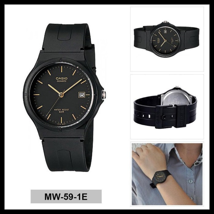 Casio Original MW-59 Series (Unisex - Analog - Karet)