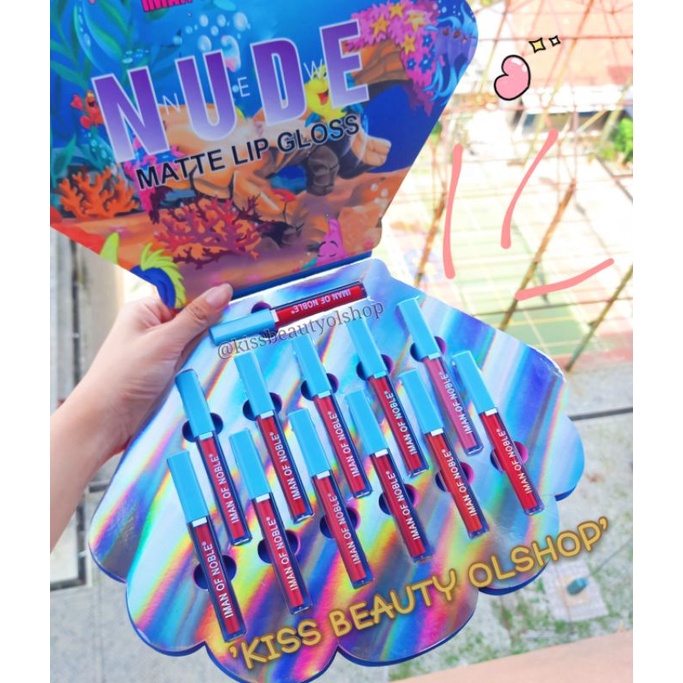 PER PACK LIPGLOSS IMAN OF NOBLE NEW NUDE MATTE ISI 12PC LIPGLOSS NO. I13-12