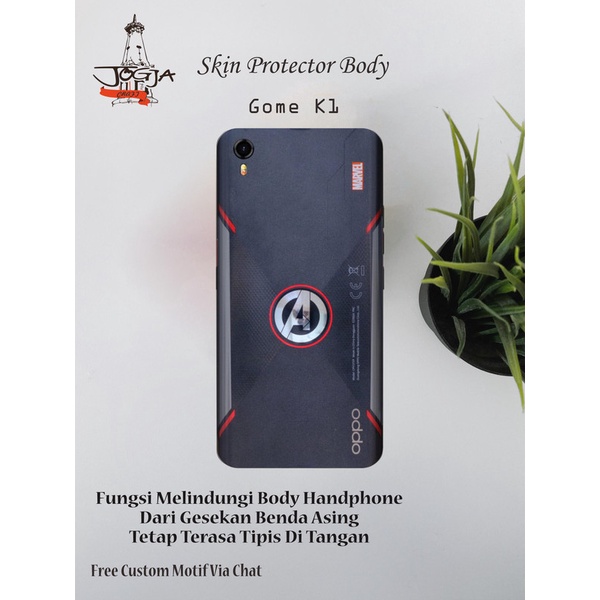 Dapat 2pcs Garskin HP GOME K1 Motif Sve - Free custom Motif