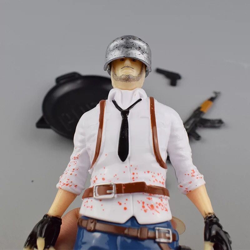 Game Figure PUBG Battle Royale Action Figures With helmets PUBG Cake Decoration Figure Toys For Battle Royale Fans Collections