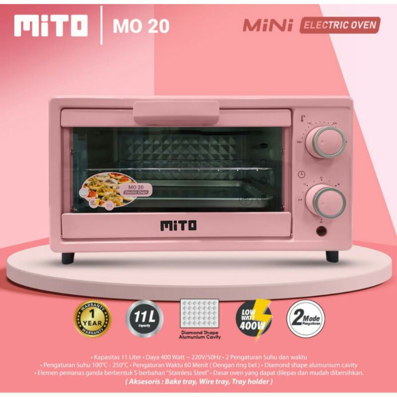 MITO Oven Listrik Mini MO-20 11Liter