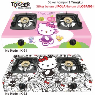 Variasi Stiker  Kompor  2 Tungku HELLO  KITTY  Shopee Indonesia