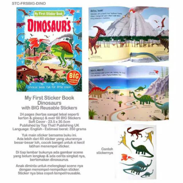 My first sticker book dinosaurs