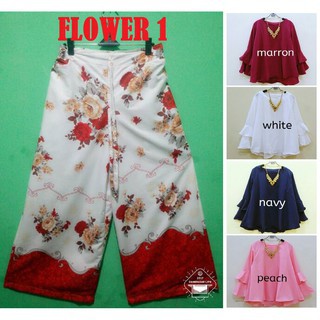 Naifa 60 By Baenetta / Setelan Kulot Blouse