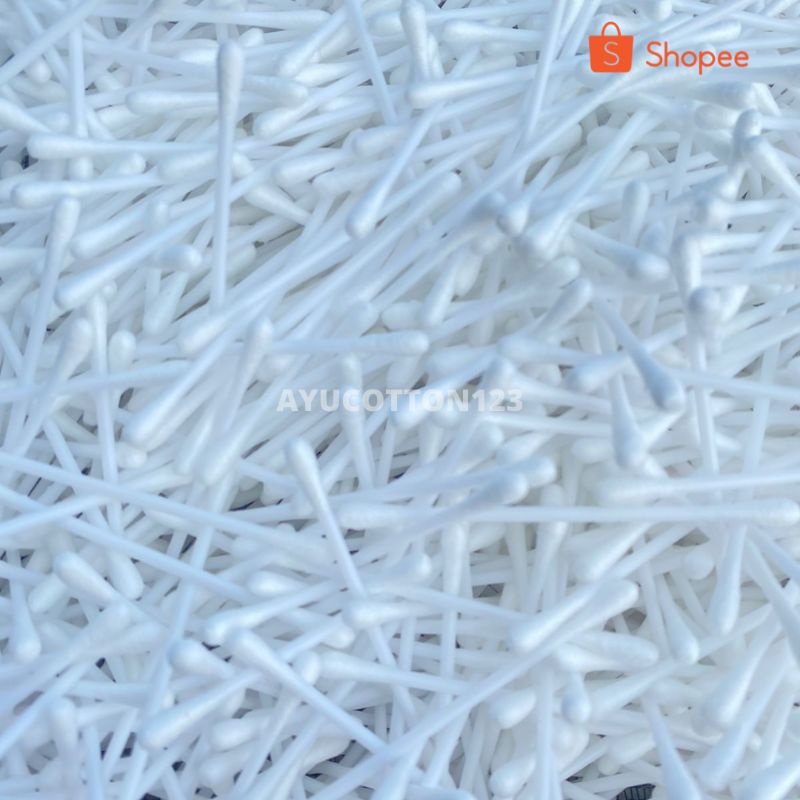 Cotton Bud Kiloan Putih Premium / Cotton Bud Refill / Korek Kuping Putih Curah Cotton Bud Hotel