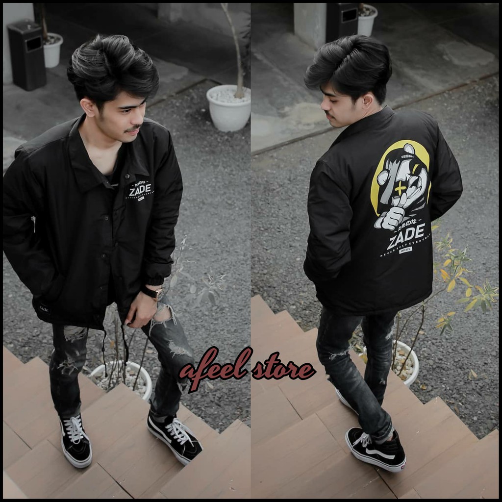 JAKET COACH PRIA NEW LINE YELLOW SALVIO HEXIA - JACKET WINBREAKER PARASUT COWOK-AF04