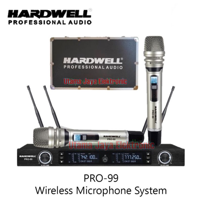 Microphone Wireless Hardwell PRO-99 Handheld PRO99 Pro 99 Original