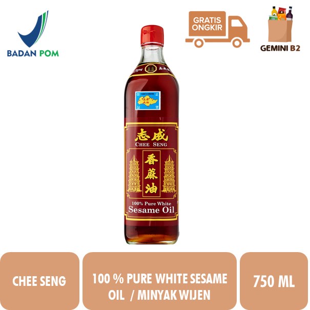 

Chee Seng Pure White Sesame Oil / Minyak Wijen Murni 750ml