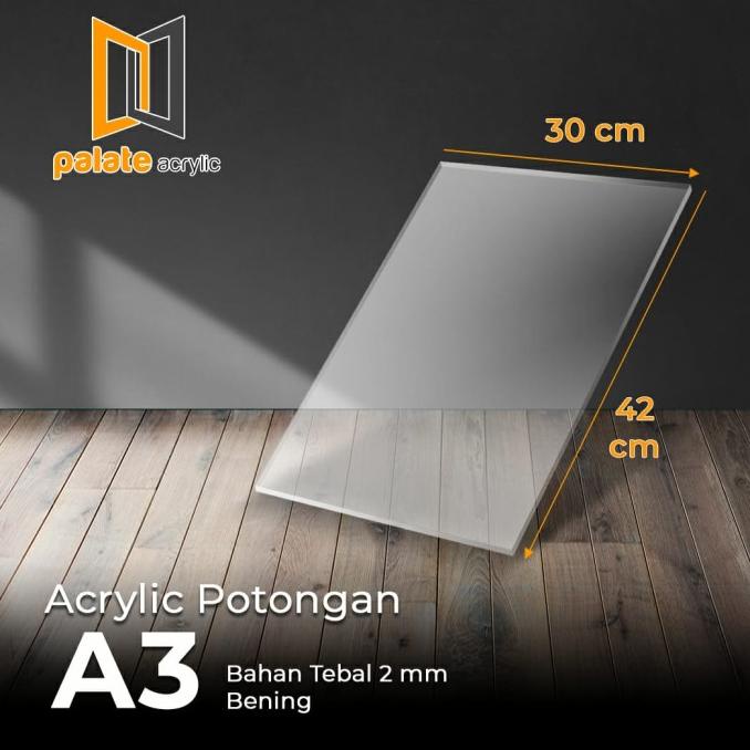 

Acrylic Transparan 2mm A3 / akrilik bening / lembaran