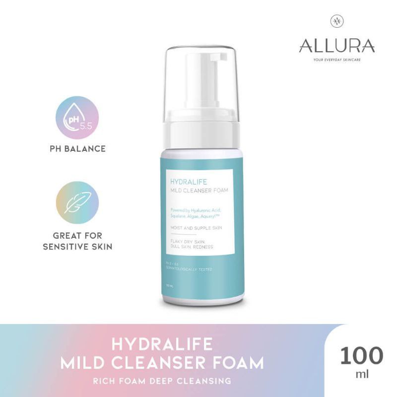 ALLURA CLEANSER FOAM GLOWING BRIGHT MILD HYDRALIFE MILD