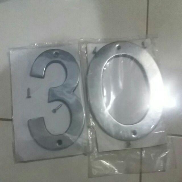 Nomor Rumah Aluminium Besar Huruf Rumah Nomer Rumah Nomor Pagar