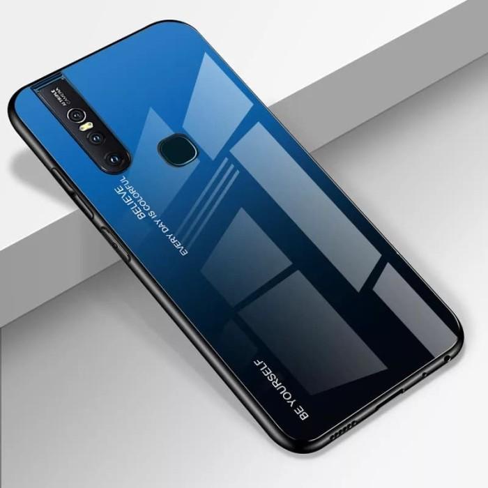 Gradient Glass Case Vivo V15 Vivov15 Back Fingerprint Casing