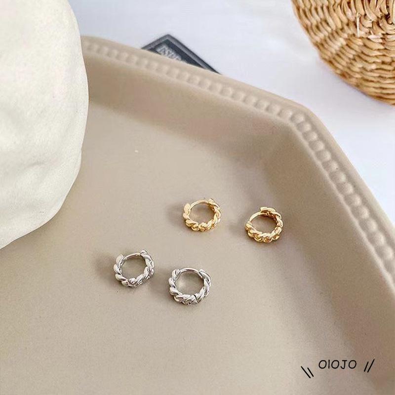 【COD】Anting Bulat Model Kancing Gaya Retro Untuk Wanita Buku