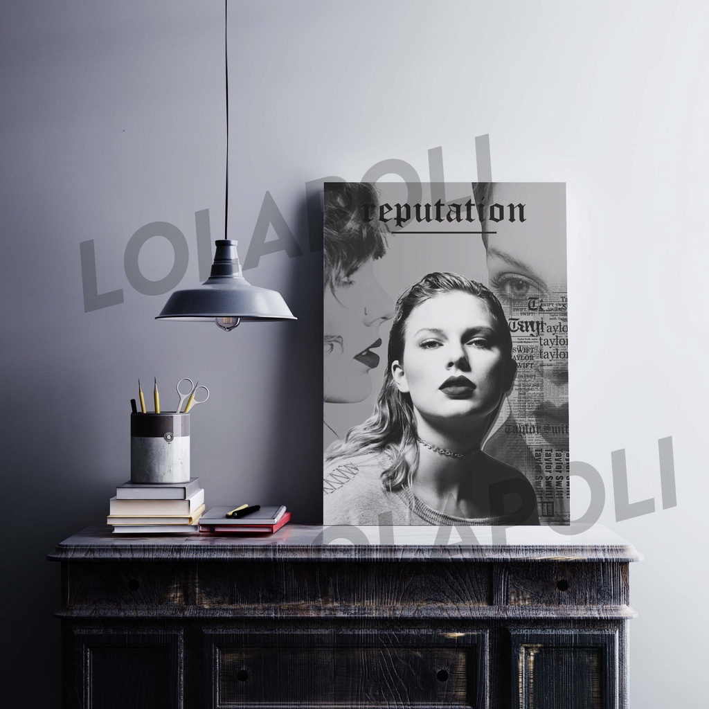 Hiasan Dinding Poster Kayu - Reputation Taylor Swift