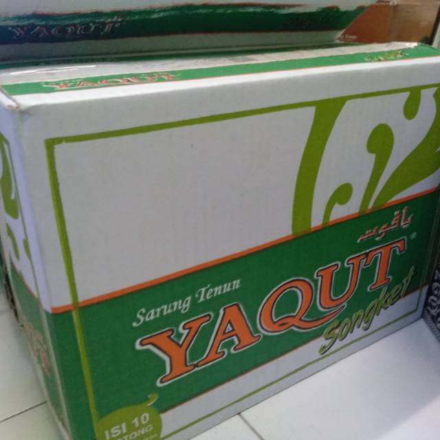 Grosir Sarung Atlas Songket Afkiran merk Yaqut Songket 1 dos 10 pcs