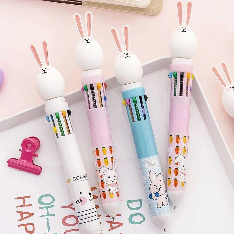 

Pen warna warni kelinci lucu