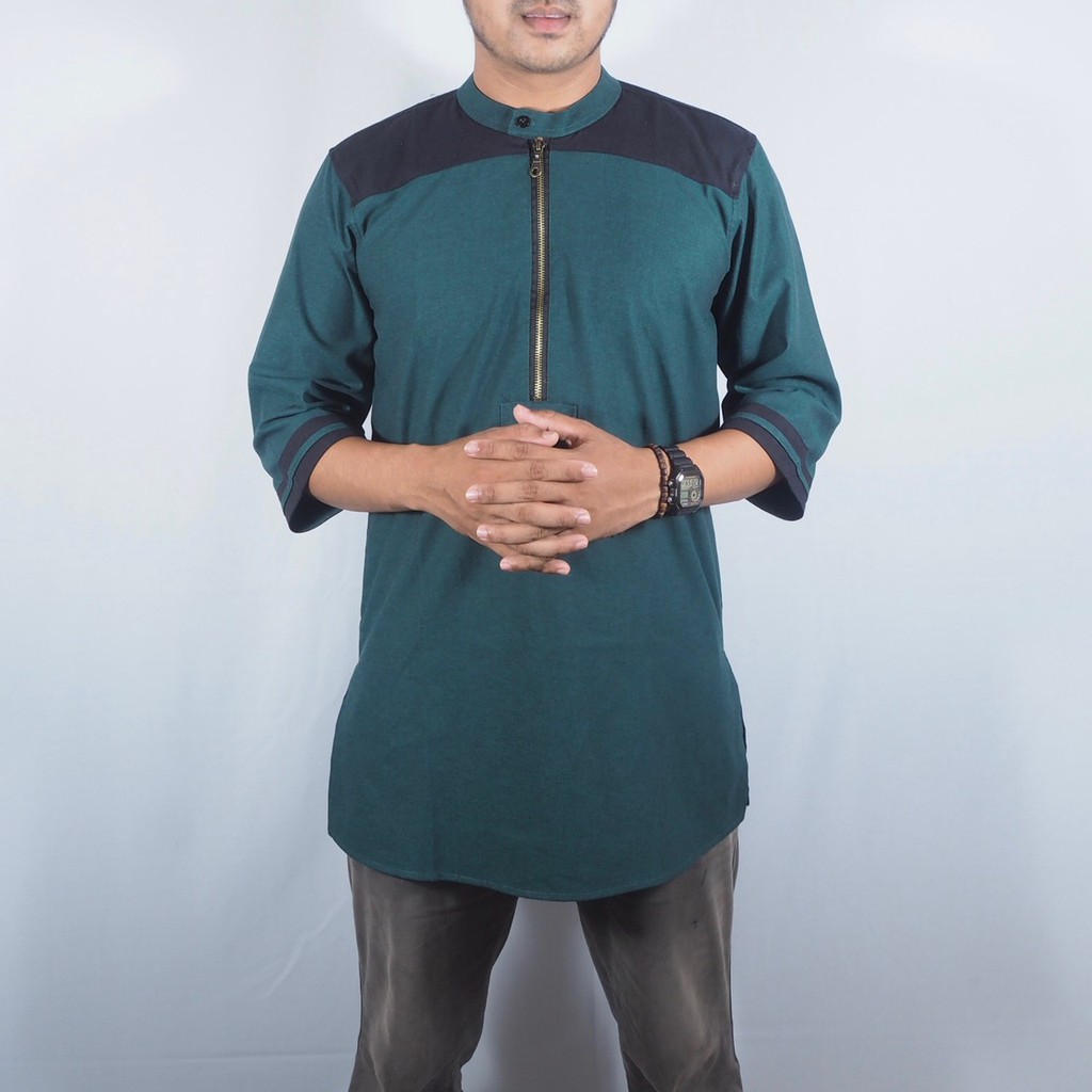 BAJU KOKO ZIPPER PAKISTAN KOMBINASI / KURTA KOMBINASI #HABSYI3