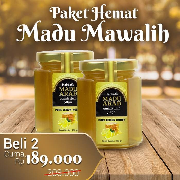 

Paket Hemat madu Lemon mawalih 250gr