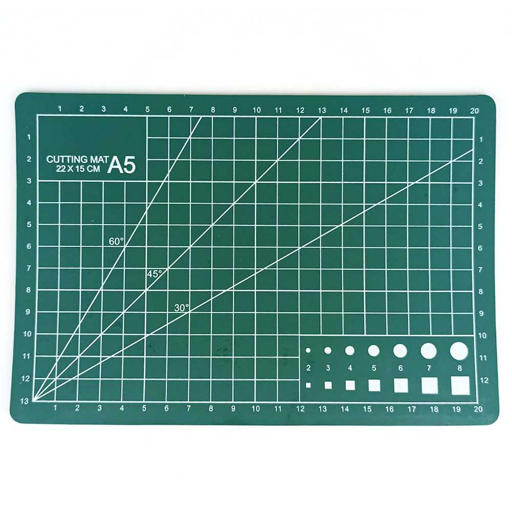 [BISA COD] JLNONLNJKT HUAN MEI Work Cutting Mat Pad A5 15 x 22cm - GKSA4