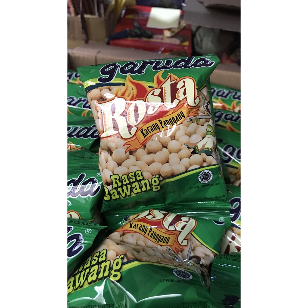

PROMO GARUDA ROSTA KACANG PANGGANG 1 RENCENG 10 SACHET PCS BUNGKUS BAWANG TERMURAH