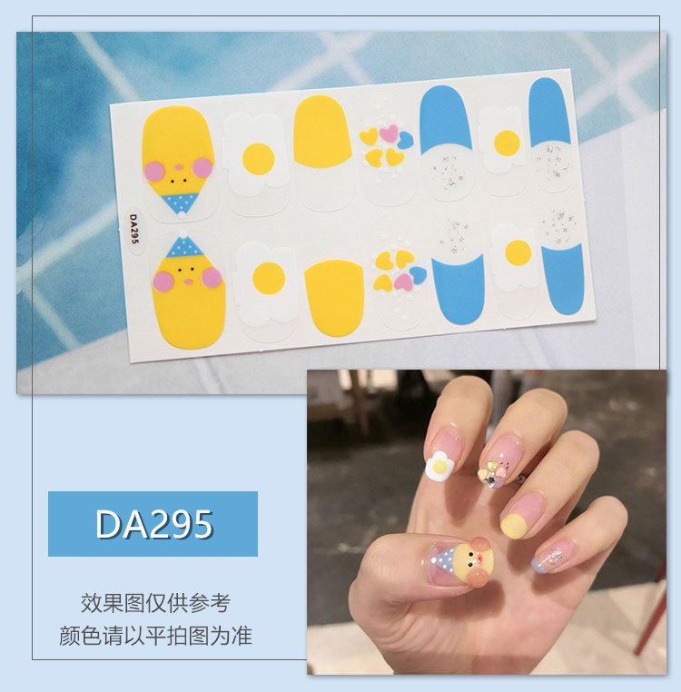 14pcs Stiker Kuku Motif Bunga Kecil Gaya Hyuna Untuk Nail Art/Stiker Kuku 3D Anti Air Gambar Kartun Pooh Bear/kuku/Stickers