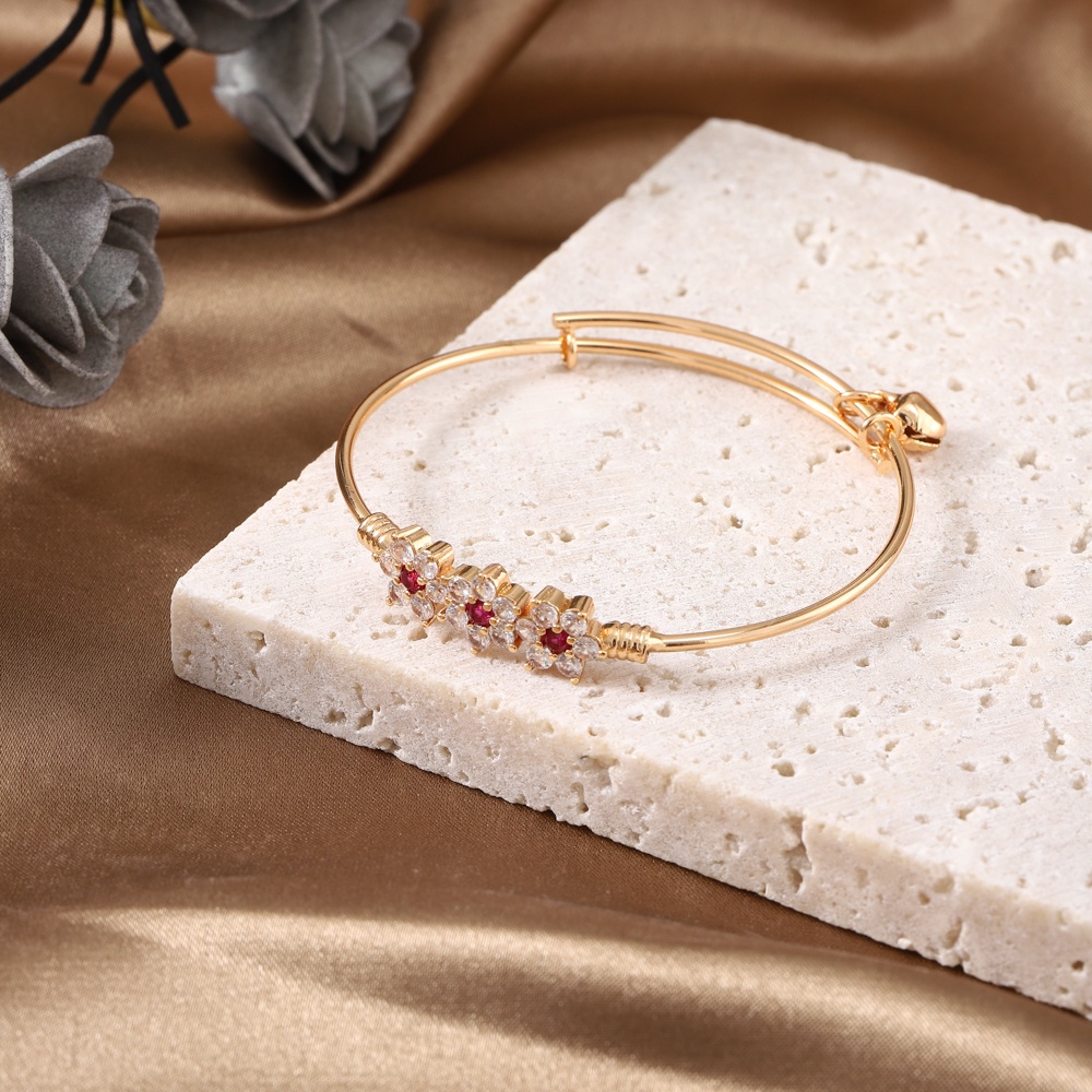 ✨D.G.C✅Gelang Anak Perempuan Titanium Anti Karat Lapis Emas Fashion Koren Style Gelang Tangan Perhiasan Murah D531