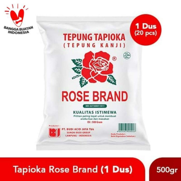 

BISA COD Paket Tepung Tapioka Rose Brand 500 Gram (1 Karton / 20 Pcs )