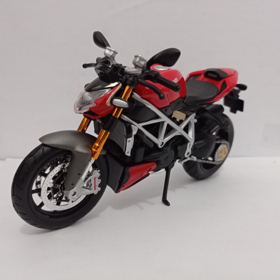 Diecast motor Ducati Mod Streetfighter S Maisto 1:12 miniatur motor harga murah