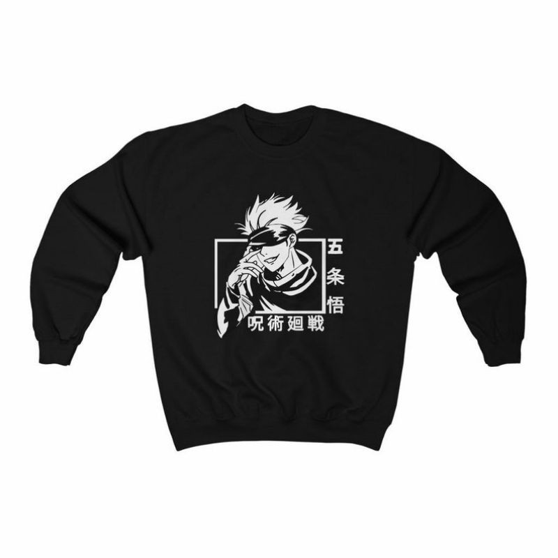 S - XXXXXL(6XL) Sweater JUJUTSU KAISEN Satoru Gojo Toge Inumakiki Crewneck Anime Satoru Gojo BIGSIZE