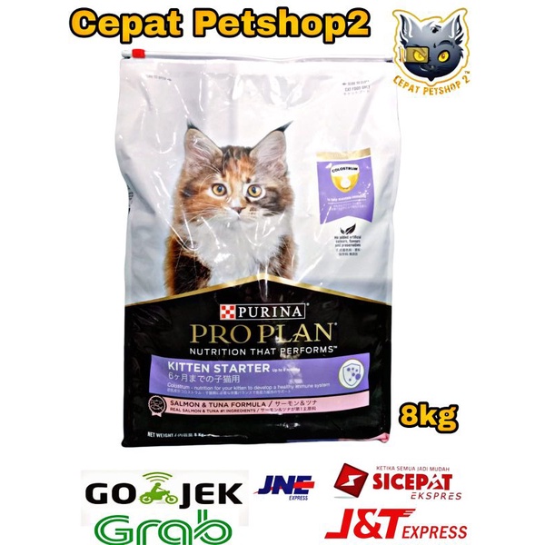 Ekspedisi only Proplan cat kitten starter salmon &amp; tuna formula kemasan 8kg Freshpack promoo