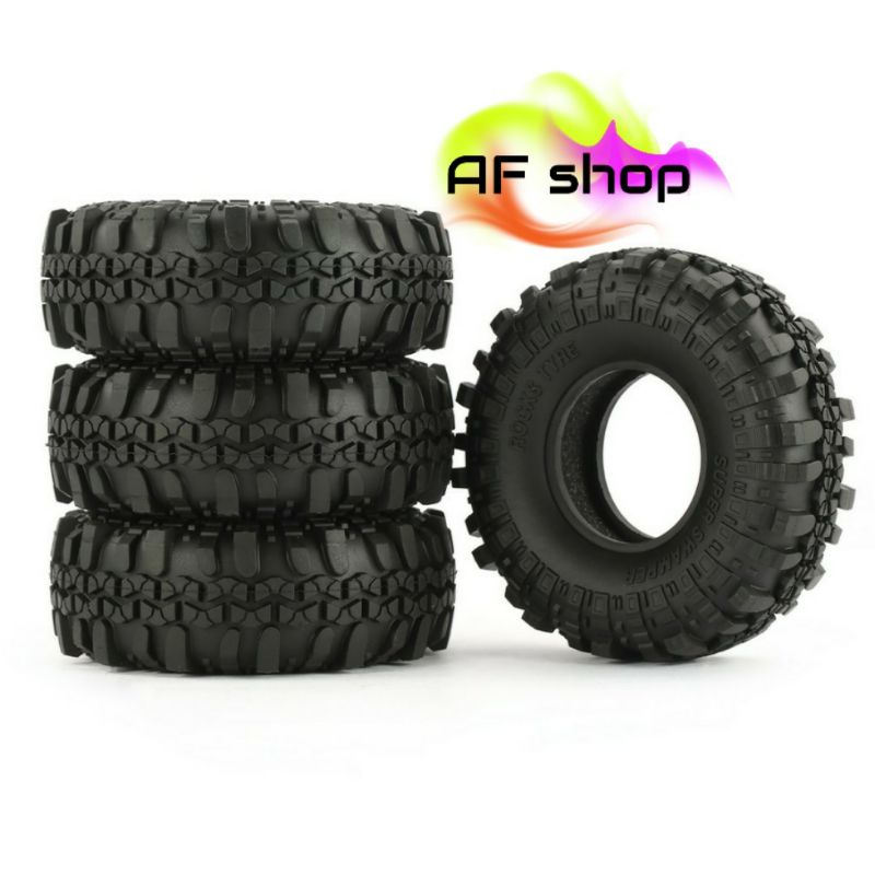 4Pcs AUSTAR AX-4020 1.9 Inch 110mm 1/10 Rock Crawler Tires for D90 SCX10 AXIAL RC4WD TF2 RC Car