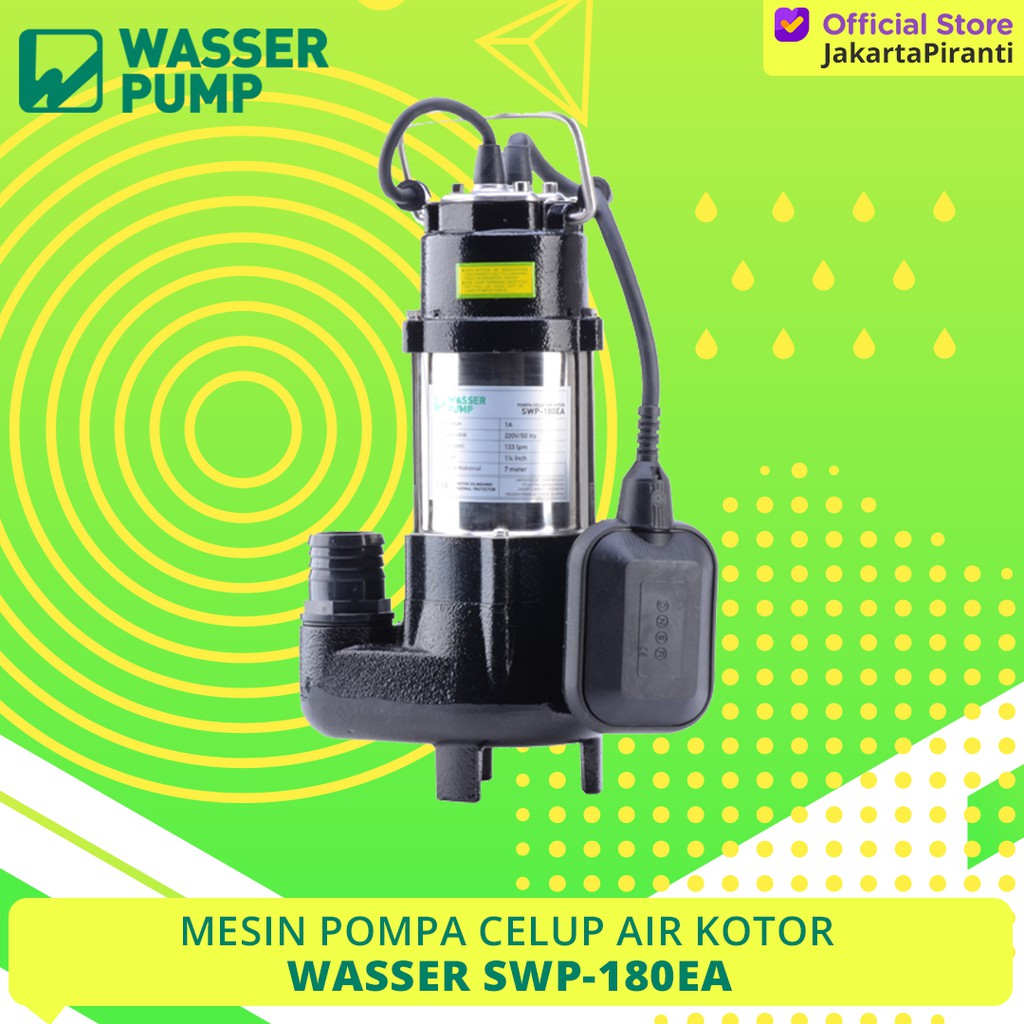 Mesin Pompa Air Celup Sirkulasi Air Kotor Wasser SWP-180 EA | Shopee