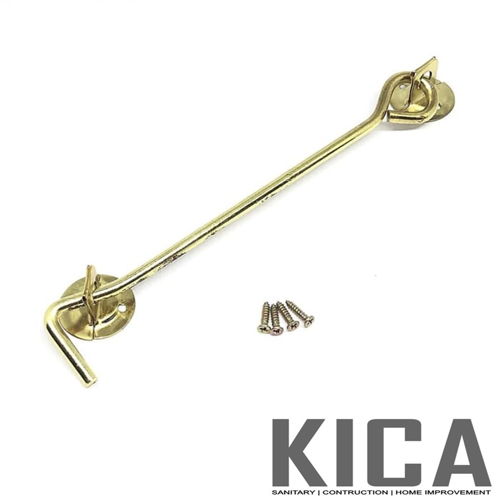 HAK ANGIN JENDELA /  PENAHAN JENDELA EMAS / GOLD POLOS 20 CM