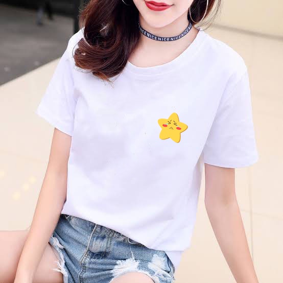 YOURSTYLE1119 - KAOS SAD STAR BAJU KAOS WANITA DISTRO UNISEX OVERSIZE JUMBO KEKINIAN TERLARIS