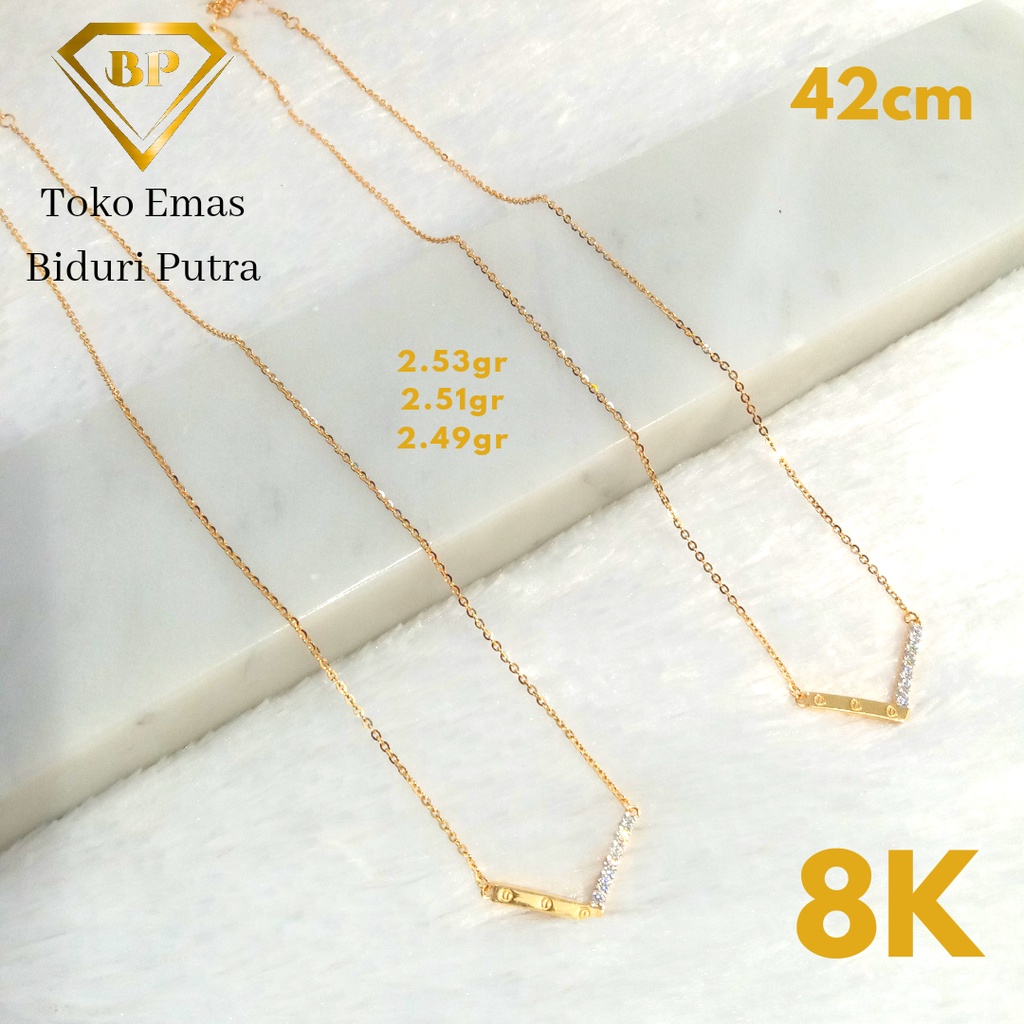 Kalung Nori Liontin Emas Asli Kadar 8K/375 toko emas biduri putra