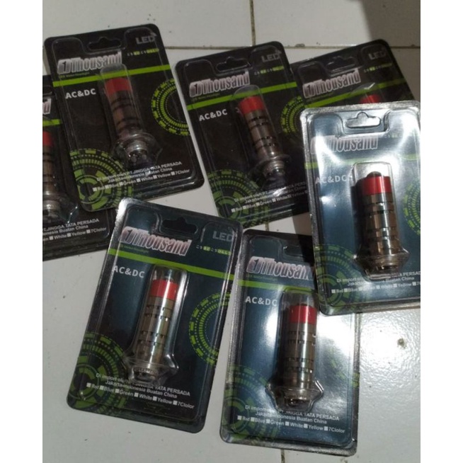 LAMPU MOTOR DEPAN LED NYALA KUNING + PUTIH