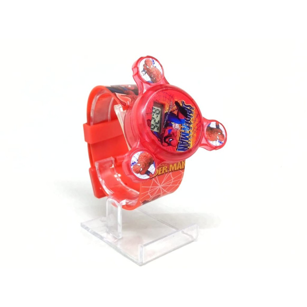 Parling Laris! JAM TANGAN SPIDERMAN SPINNER ANAK LAKI-LAKI COWOK MUSIK LAMPU GROSIR Low Price!