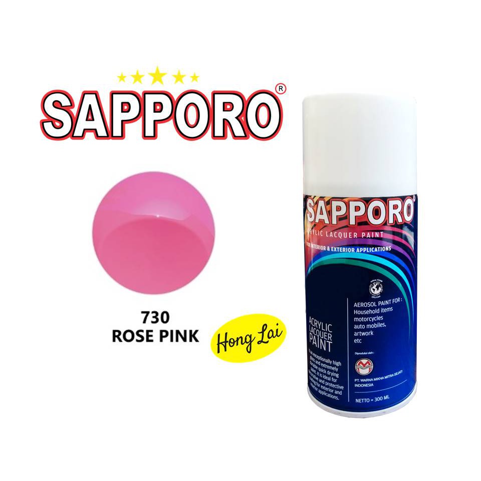 Sapporo Cat Spray 730 Rose Pink 300 ml Cat Semprot Sapporo