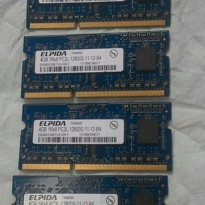 Ram 4GB ELPIDA memori sodimm laptop DDR3L PC3L 1.35v low voltage