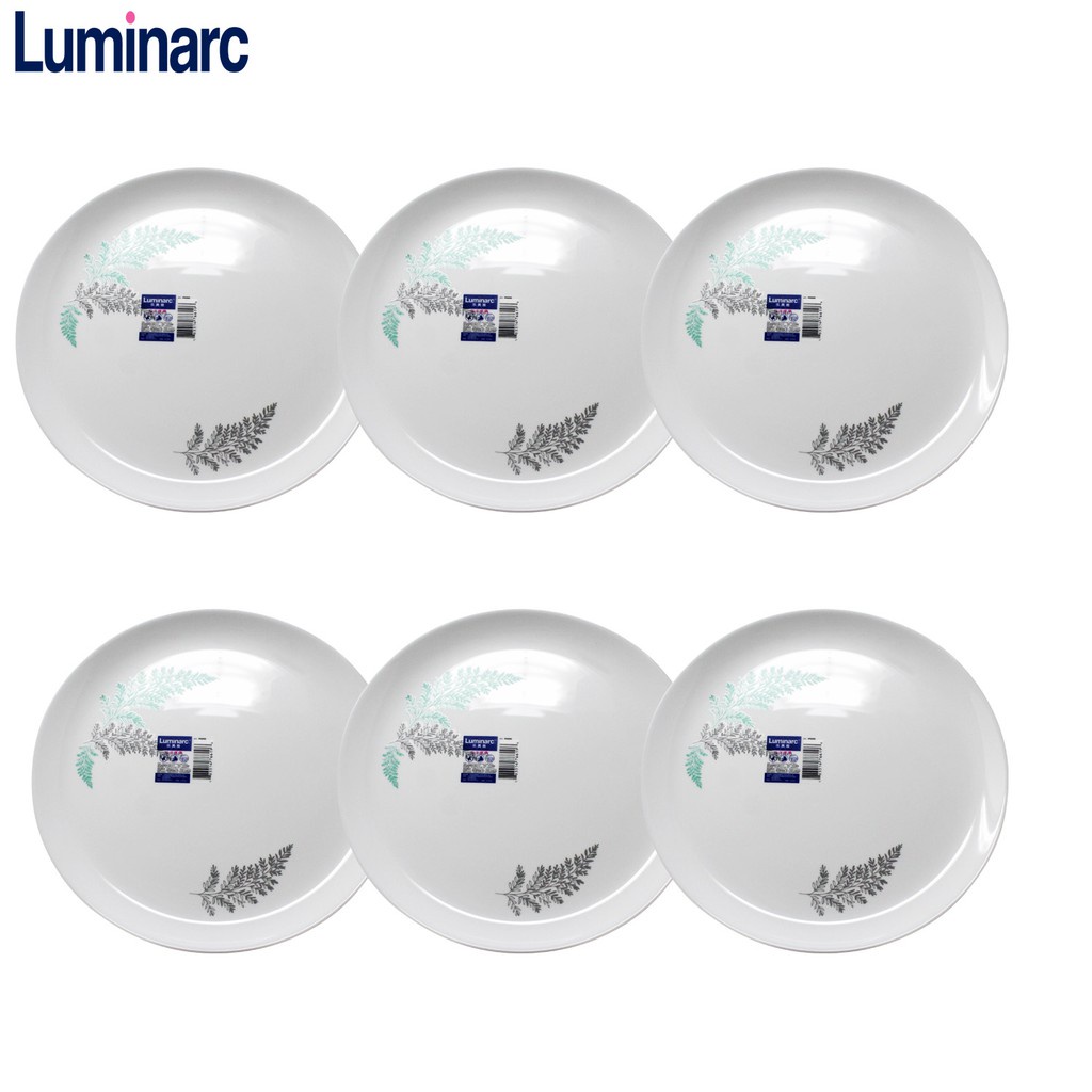 Asialiving Luminarc Piring makan Diwali frost green 25 cm - 6 pcs