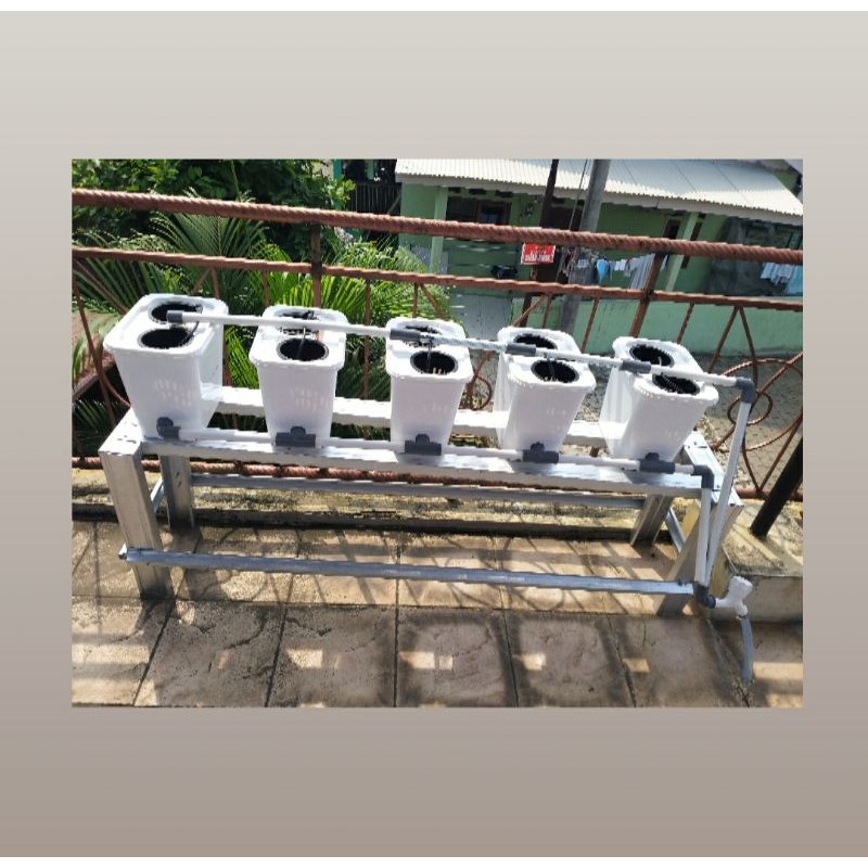 Dutch Bucket Hidroponik / Ducth bucket set / Dutch bucket / Paket 1 komplit isi 5 pcs