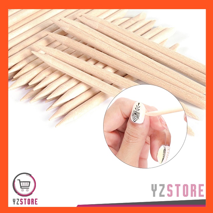 Wooden Stick Kayu Nail Art Pusher Dotting Tools YZ155