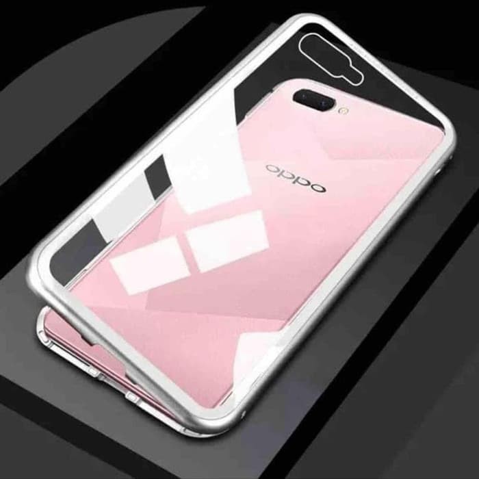 Premium 2in1 Case Magnetic Glass Transparant For Type Oppo A5S