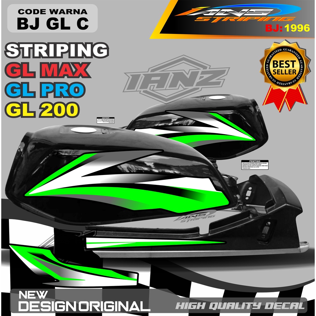 CUSTOM STRIPING LIST BODY GL MAX GL PRO TERMURAH / STRIPING GL MAX TERBARU / STIKER MOTOR