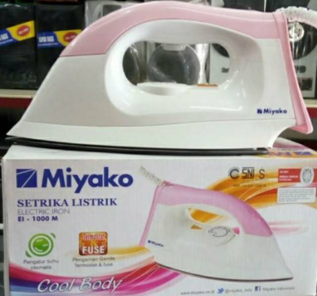 Miyako Setrika Teflon Anti Lengket 300watt EI1000M