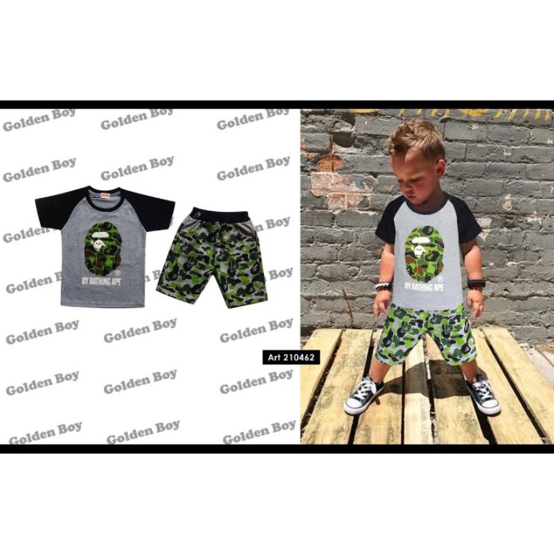 baju set boy - baju set anak laki laki - baju army - kaos tentara